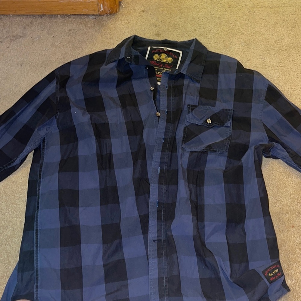Navy Blue Buttoned down shirt